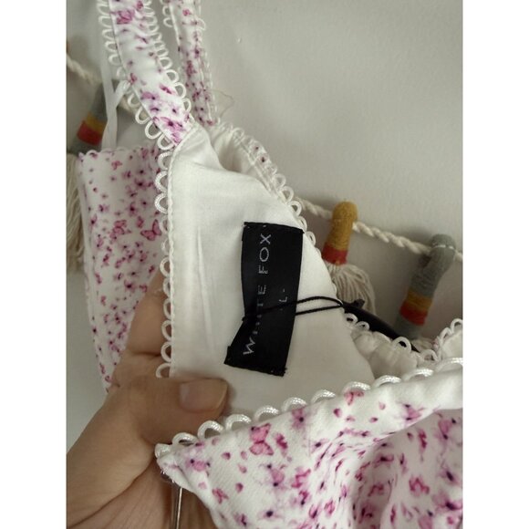 Wildfox Weekend Love Bustier Pink Butterfly Floral Corset Top Coquette Fairy NWT - Picture 6 of 7